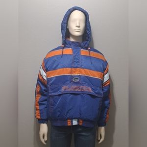 Vintage 90's UF Florida Gators Starter Pullover Jacket Hooded Size L
